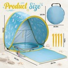 3in1 Baby Beach Tent  Popup Baby Pool Tent With Upf 50  Sun Protection  Porta   