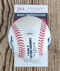 Nancy Pelosi Signed Omlb Baseball W  Jsa Coa  aq74971 Fmr Speaker Of The House