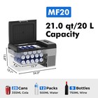 Maxxicool Mf20 Camper Fridge Freezer Portable Chest Freezer For Truck Rv Suv Van