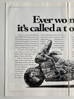 1991 Honda Gold Wing Motorcycle Two Page Print Ad Touring Bike