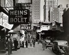 Street Scene New York City Photograph Manhattan Nyc Vintage Cars 1936 8x10 