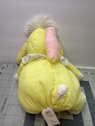 Puffalump Fisher Price Yellow Bunny Rabbit Toy Stuffed Animal Bib 1986 Vintage