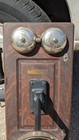 Antique Wall Phone-western Electric 317p Candlestick Hand Crank-oak