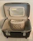 Vtg American Tourister Gray Hard Shell Train Case Makeup Case New Unused No Key