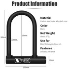 West Biking U Lock Anti-theft Mtb Road Mountain Bike Security Steel Lock