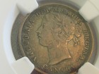 Canada 1858 20 Cent Coin  Key Date  Reeded Edge  Ngc Xf 45 