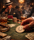 The Horseshoe Club Illegal Clay Chip-chicago cicero Il-mafia-mob Run-very Rare-