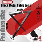 Set Of 2 Table Legs 28   height 20   wide Dining Table Legs Heavy Duty