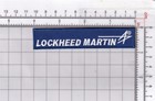 Lockheed Martin   Logo  Embroidered  Glow In The Dark  4 In  Hook And Loop Patch