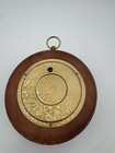 Vtg German Selsi Barometer Wall Hanging Wood Frame Stormy Rain Untested