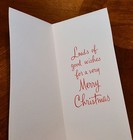 Vintage Unused Christmas Card 1950s Pretty Girl Lady White Fur W  Gifts Presents