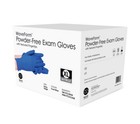 Wave Premium 4 Mil Blue Medical Nitrile Exam Latex Free Disposable Gloves