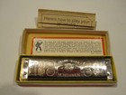 Vintage M  Hohner Old Standby Harmonica A440 Key Of C With Box 34b Germany
