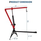 Hydraulic Pickup Truck Crane Hitch Mounted Crane 1000 Lbs 360   Swivel Hoist Lift