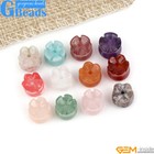 4pcs Mix Stone Flower Buds   Pumpkin Pendant Charms Beads Jewelery Making