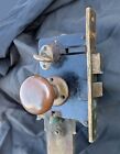 2avail Antique Vintage Old Brass Exterior Entry Door Pull Handle Knob Plate Lock