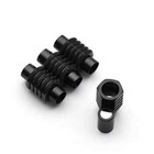 Stainless Steel Magnetic Clasps Leather Weave Cord End Bracelet Jewelry Mc-100