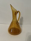 Vintage Amber Blown Glass Decanter Bottle