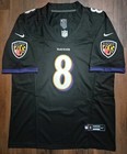 Baltimore Ravens  8 Lamar Jackson Black Stitched Jersey  new  Size Xl