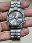 Seiko 5 Automatic Gray Dail Mens Watch Japan Made 7009