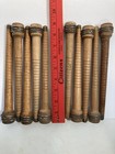 Wood Bobbins Spools Wooden Industrial Style Spindles 8 75  Wooden Quills Lot-10 