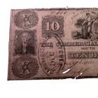  95  1846 Commercial Bank Of Columbia Sc  10 Note W  1854 Nashville Bank Stamp
