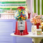Open Box - 15  Gumball Machine With Coin Bank - Red  Vintage Bubble Gum
