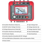 Insulation Resistance Tester 1000v  2g    Pi dar  Auto Discharge  Voltmeter