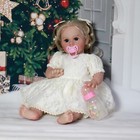 Handmade Reborn Dolls Lifelike Vinyl Silicone Newborn Baby Girl Doll Toddler Toy