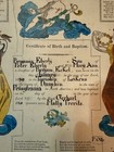 Antique Original Pa Dutch Fraktur From 1830 Free Shipping Estate Sale Find