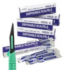 Disposable Scalpels Sterile Size 11 Plastic Handle   Metric Line Case Of 500