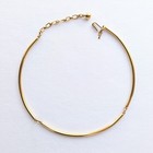 Crown Trifari Goddess Metal Choker Necklace Vintage Minimalist Jewelry Gift