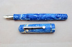 Handmade Blue Swirl Alumilite Fountain Pen