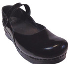 Dansko Womens Black Patent Leather Mary Jane Clogs Profession nurses Shoes 8 5-9