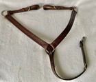 Circle Y Lightly Used Double Stitched Tooled Walnut Trail Ranch Breast Collar