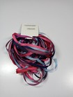 100  Pure Silk Embroidery Ribbon 4mm 5 Colors Pink purple blue Each Color 2 Yds