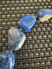 Vintage Chunky Lapis Lazuli Necklace 18   Inches Long