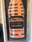 Rare Vintage 5 Cent Nesbitts Orange Soda Bottle Metal Advertising Vertical Sign