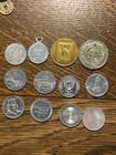 Vintage Antique Collector Lot Of 12  Tokens