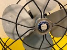 Vintage White Cross Art Deco Electric Cast Iron Fan             