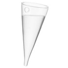 Clear Circular Cone Glass Wall Hanging Vase Reusable Plant Flower Pot