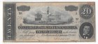 T-67 1864  20 Confederate Civil War Currency Note Pmg Vf30 Fully Framed Beauty 