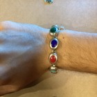 Vintage antique Mexican Silver Link Bracelet - Marked Silver Mexico