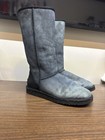 Ugg Australia Classic Tall 5815 Women   s Gray Suede Shearling Knee High Boot 9