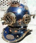 Antique 18  Diving Vintage Boston Mark V U s Navy Deep Sea Divers Helmet 