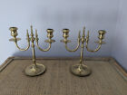 Brass Candelabra Vintage Pair