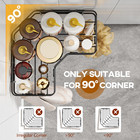 3 Pack Corner Shower Caddy With Soap Holder  Large Capacity Sturdy Easy