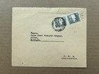 Palestine Cover Lot 2x 1940s Haifa To Usa His Master   s Voice   Commercial Mail