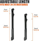 Bike Kickstand - Mountain Bike Kick Stand For 24-29  Bicycles - Adjustable Lengt