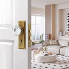 Mortise Lock Set For Interior Door  Antique Brass Door Knobs With Lock And Sk   